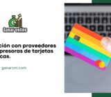 Afiliación con proveedores de impresoras de tarjetas plásticas.